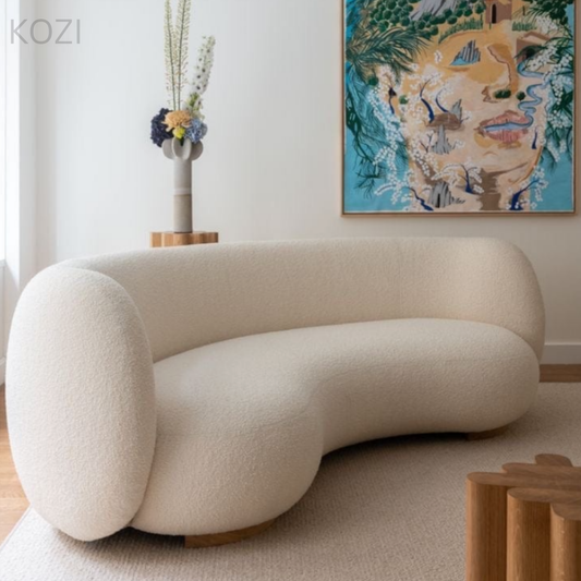 Maren Performance Boucle Curve Sofa