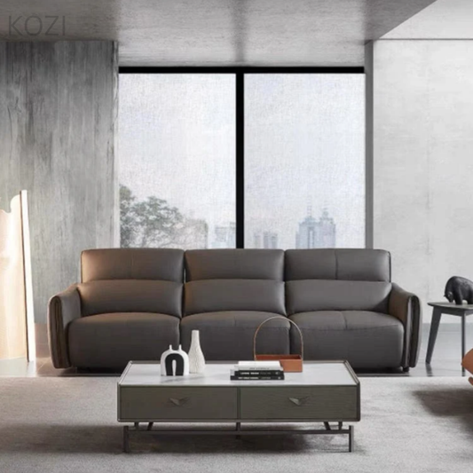 Gelo Leather Electric Recliner Sofa