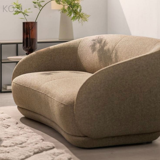 Maxwell Boucle Curve Sofa