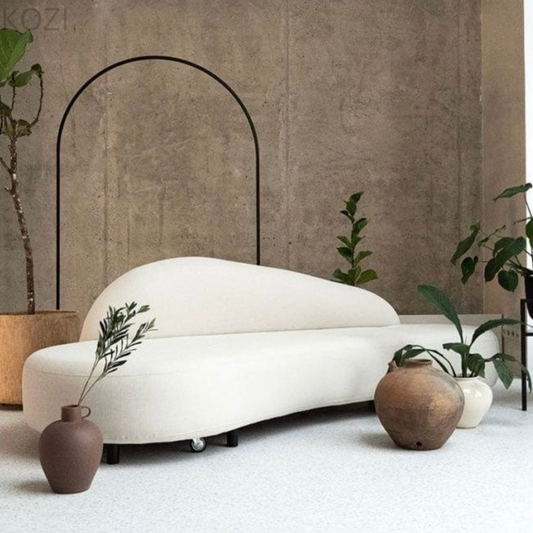 Ezekiel Performance Boucle Curve Sofa