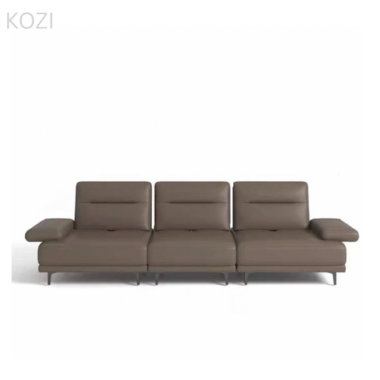 Grey Sectional Slider Sofa