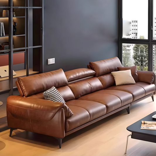 KAVEN Leather Sectional Sofa