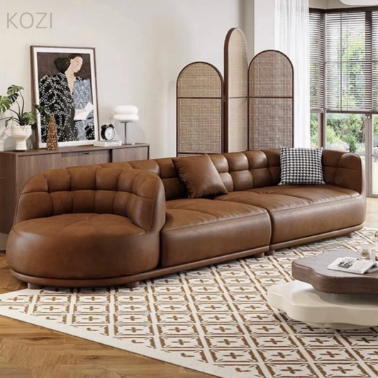 River Revolving Swivel Chair Leather Sofa