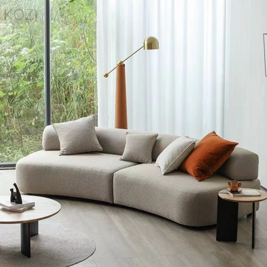 Amir Performance Boucle Curve Sofa