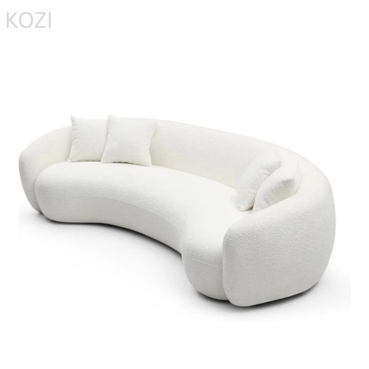 Aura Performance Boucle Curve Sofa
