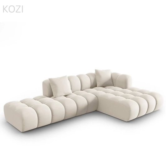 Ali Scratch Resistant Sectional Extended Chaise Sofa