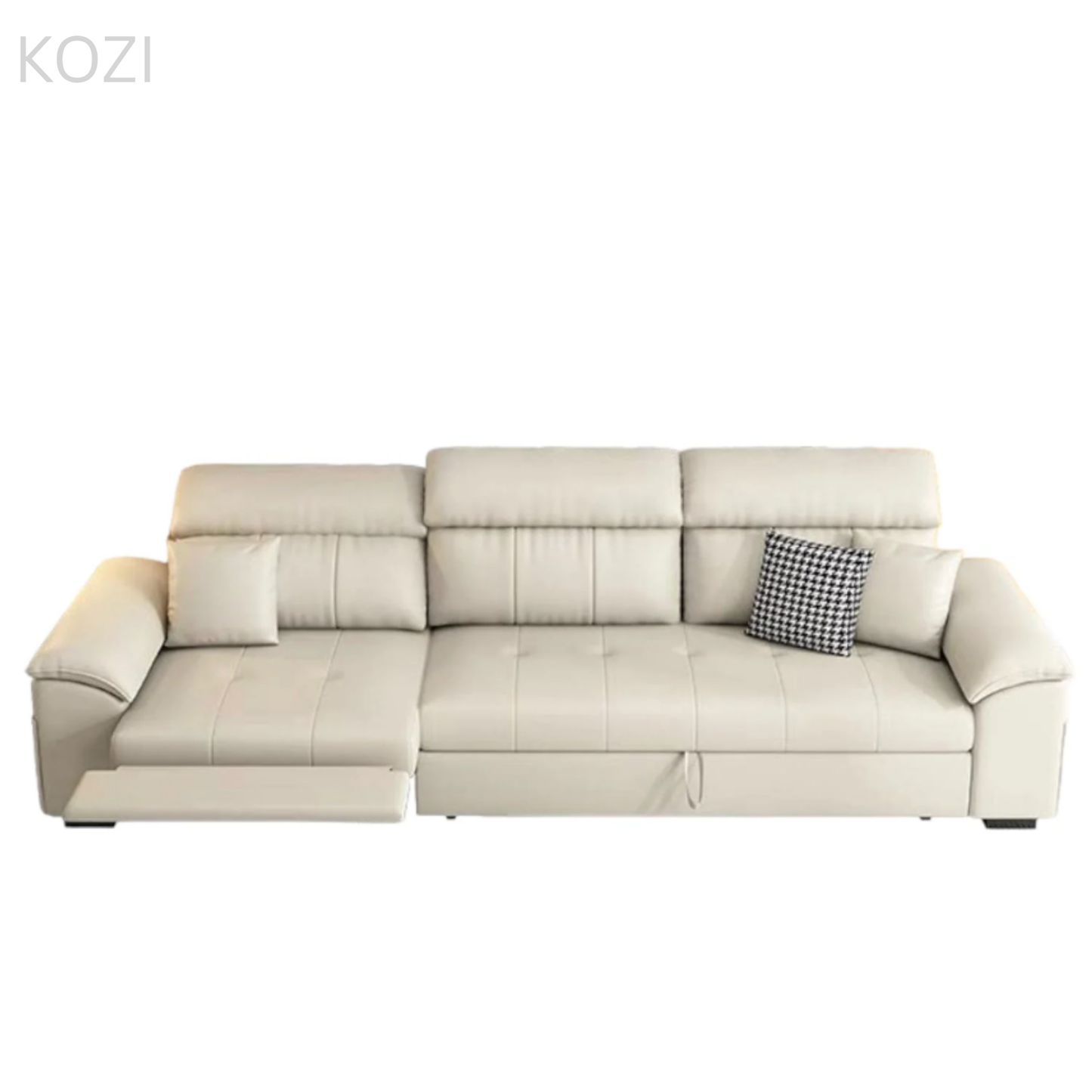 Kuma Scratch Resistant Leather Electric Recliner Sofa Bed