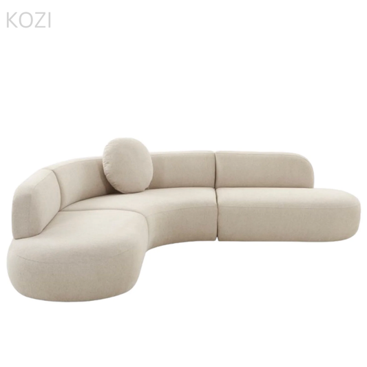 Bran Performance Boucle Curve Sofa