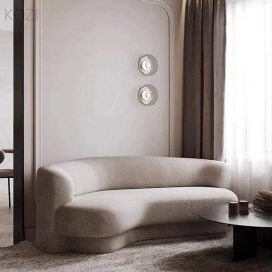 Jude Performance Boucle Curve Sofa