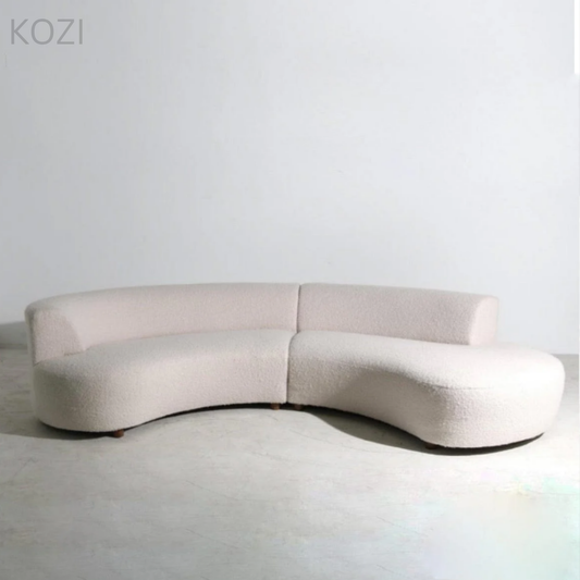 Aria Boucle Curve Sofa