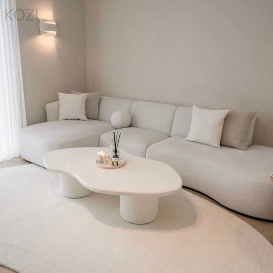 Denise Scratch Resistant Sectional Curve Sofa