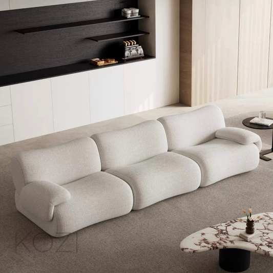 Odette Sectional Designer Curve Sofa