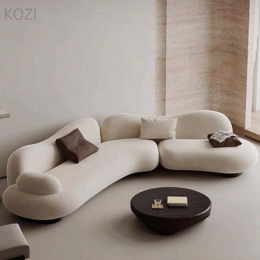 Raul Scratch Resistant Sectional Designer Curve Sofa