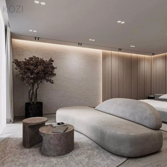 Miles Scratch Resistant Curve Sofa