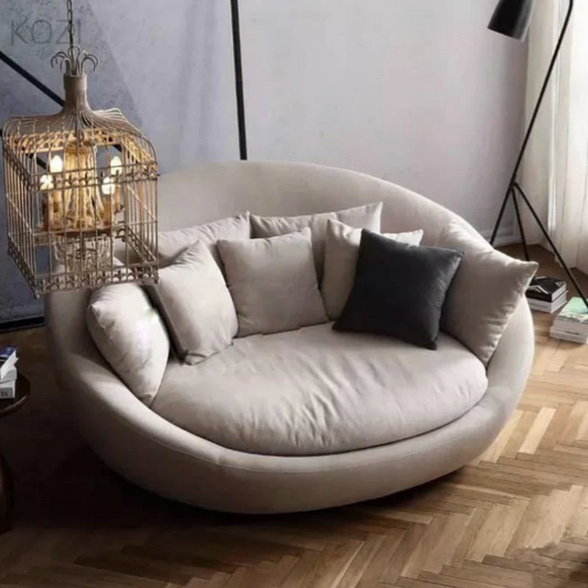 Hudson Scratch Resistant Round Curve Armchair Sofa