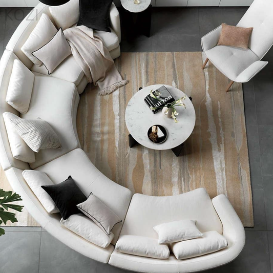 Mandy Performance Boucle Curve Sofa