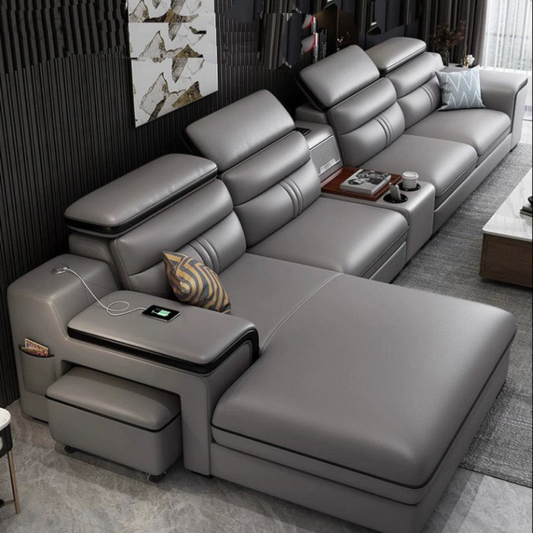 Patricia Sectional Leather Sofa