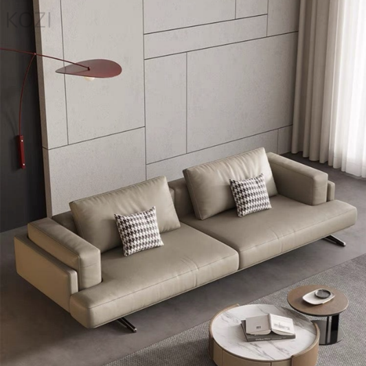 Melody Genuine Cowhide Leather Sofa