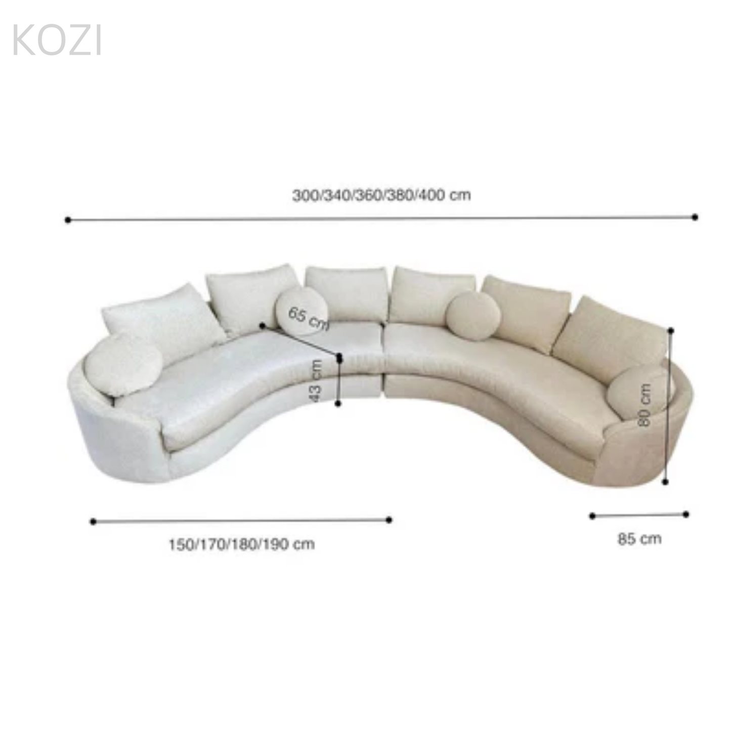 Carson Sectional Curve Sofa