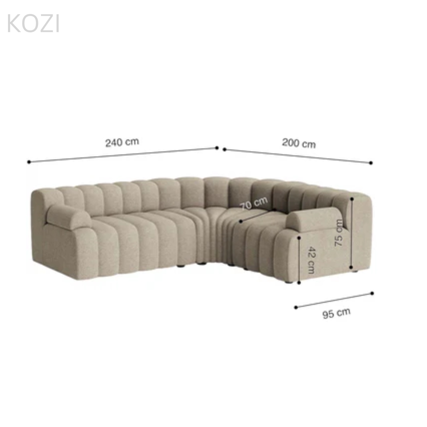 Tyler Sectional Curve Sofa