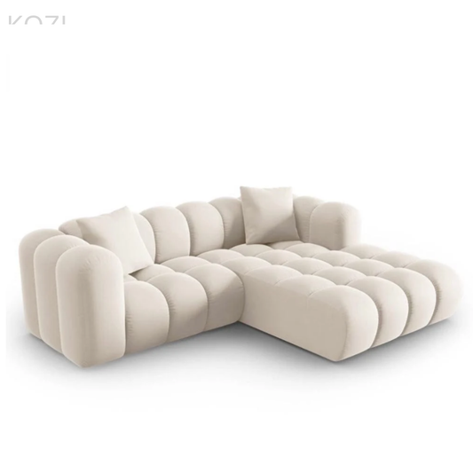 Ali Scratch Resistant Sectional Tufted Sofa