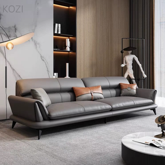 Jasper Genuine Cowhide Leather Sofa