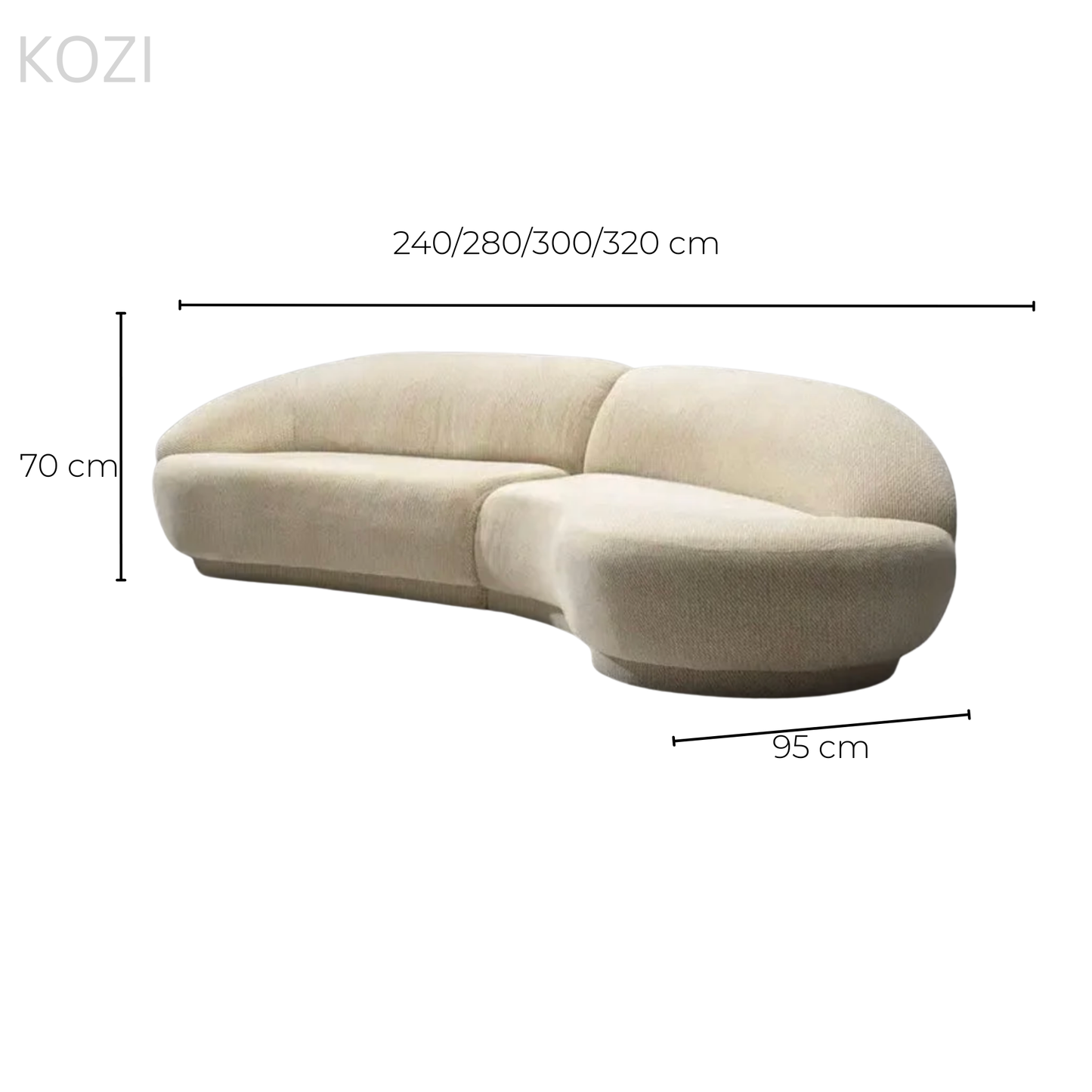 Aurelia Sectional Curve Sofa