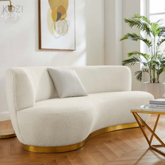 Aria Performance Boucle Curve Sofa