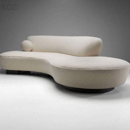 CIRRA Boucle Curve Sofa