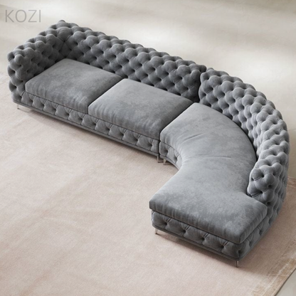 Gemini Tufted Sectional Sofa