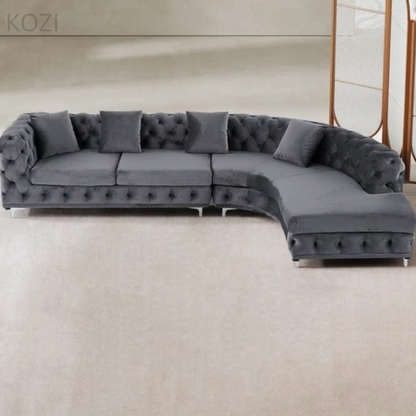 Gemini Tufted Sectional Sofa