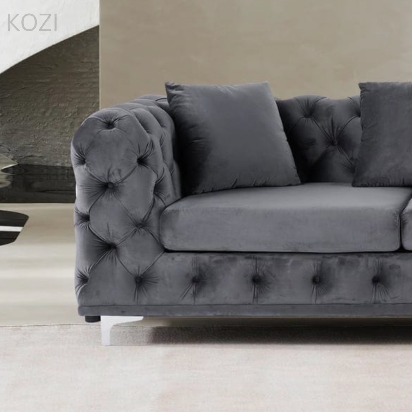 Gemini Tufted Sectional Sofa