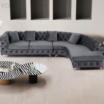 Gemini Tufted Sectional Sofa