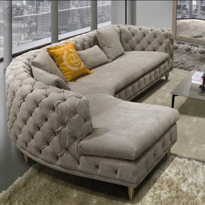 Gemini Tufted Sectional Sofa