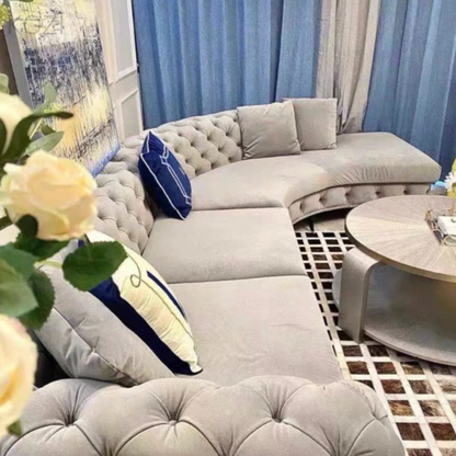 Gemini Tufted Sectional Sofa