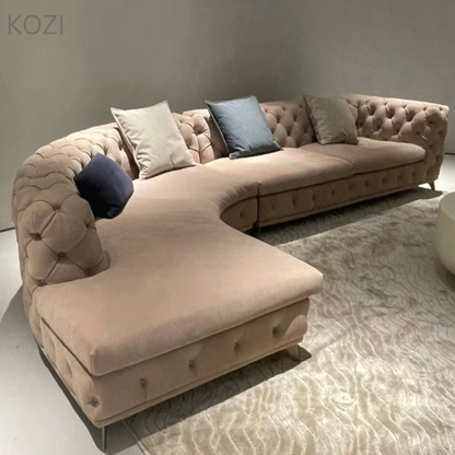 Gemini Tufted Sectional Sofa