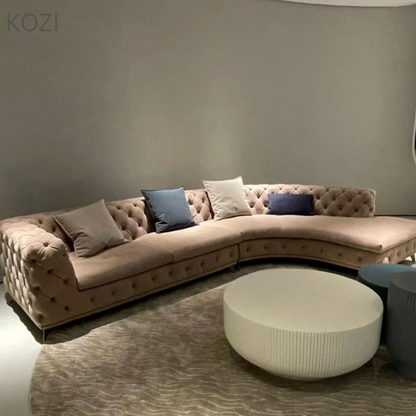Gemini Tufted Sectional Sofa