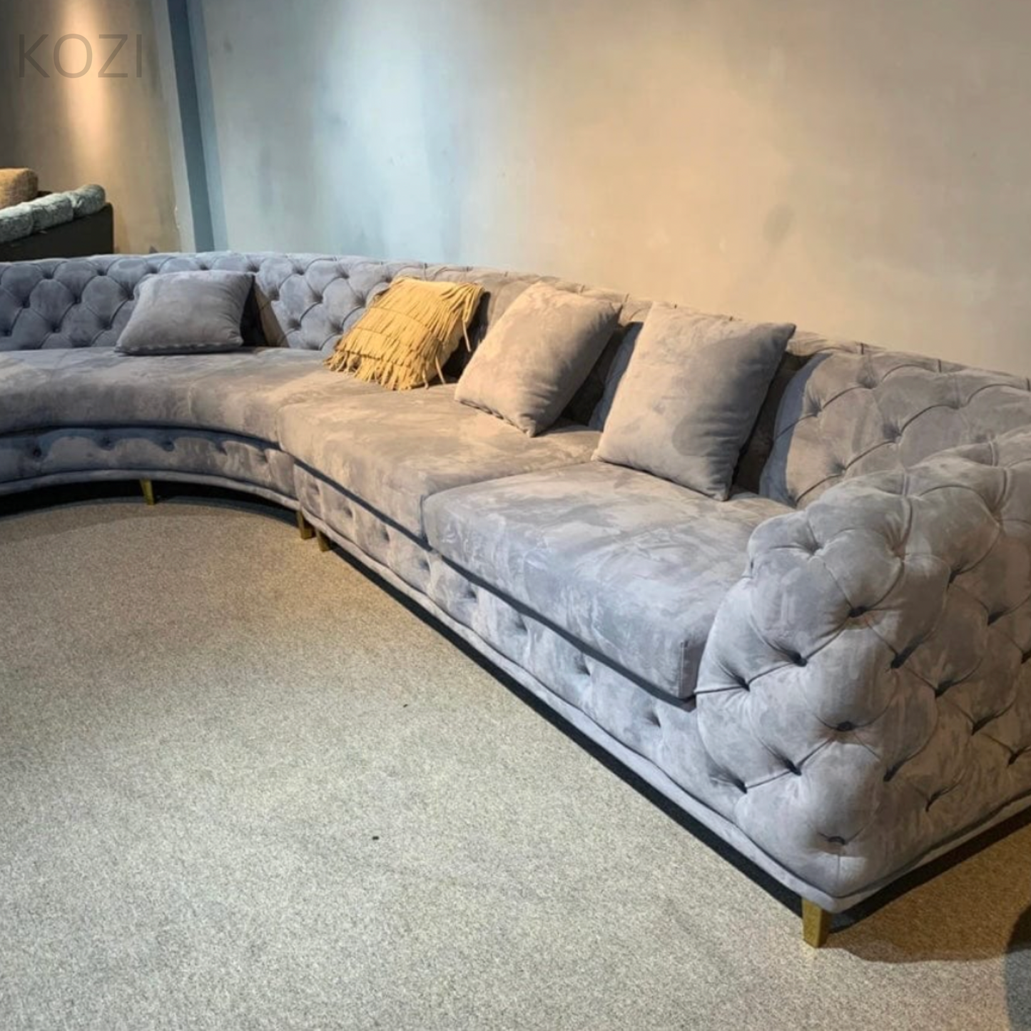 Gemini Tufted Sectional Sofa
