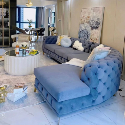 Gemini Tufted Sectional Sofa