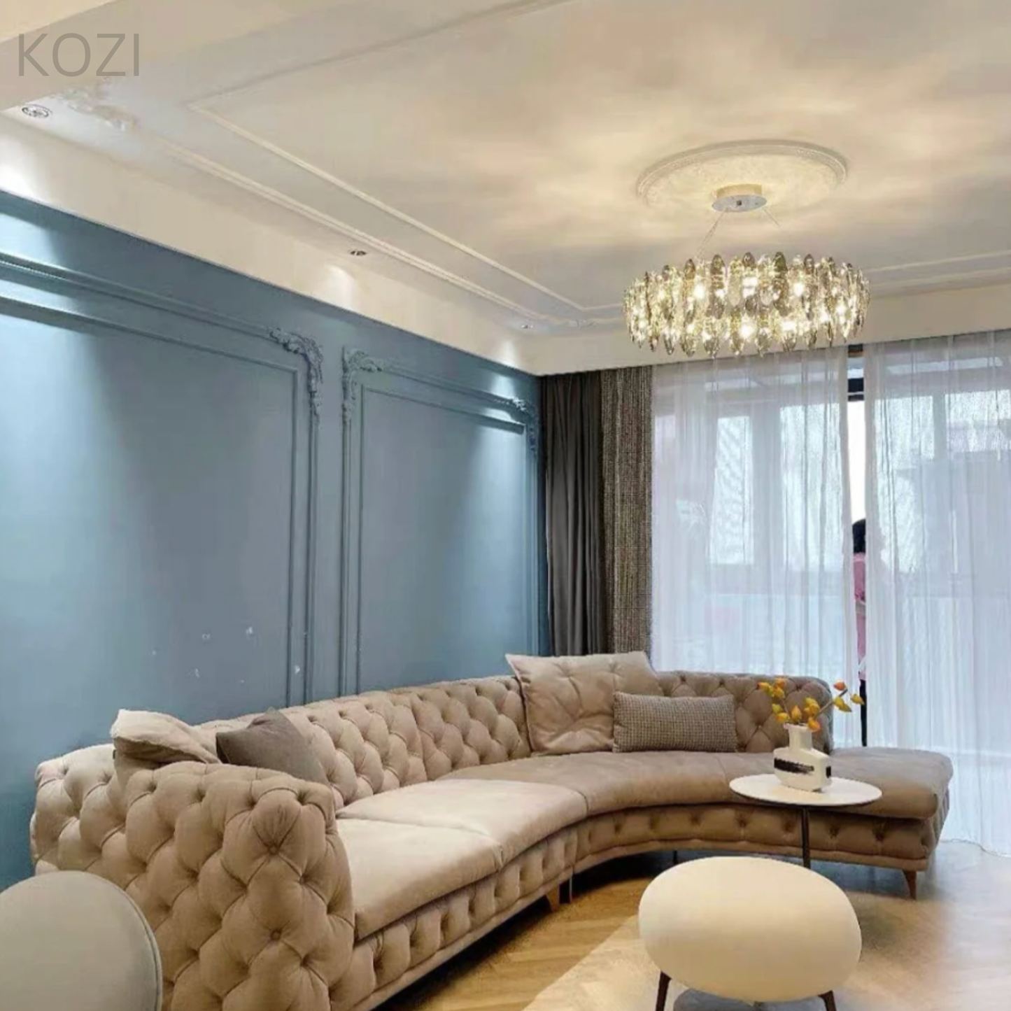 Gemini Tufted Sectional Sofa