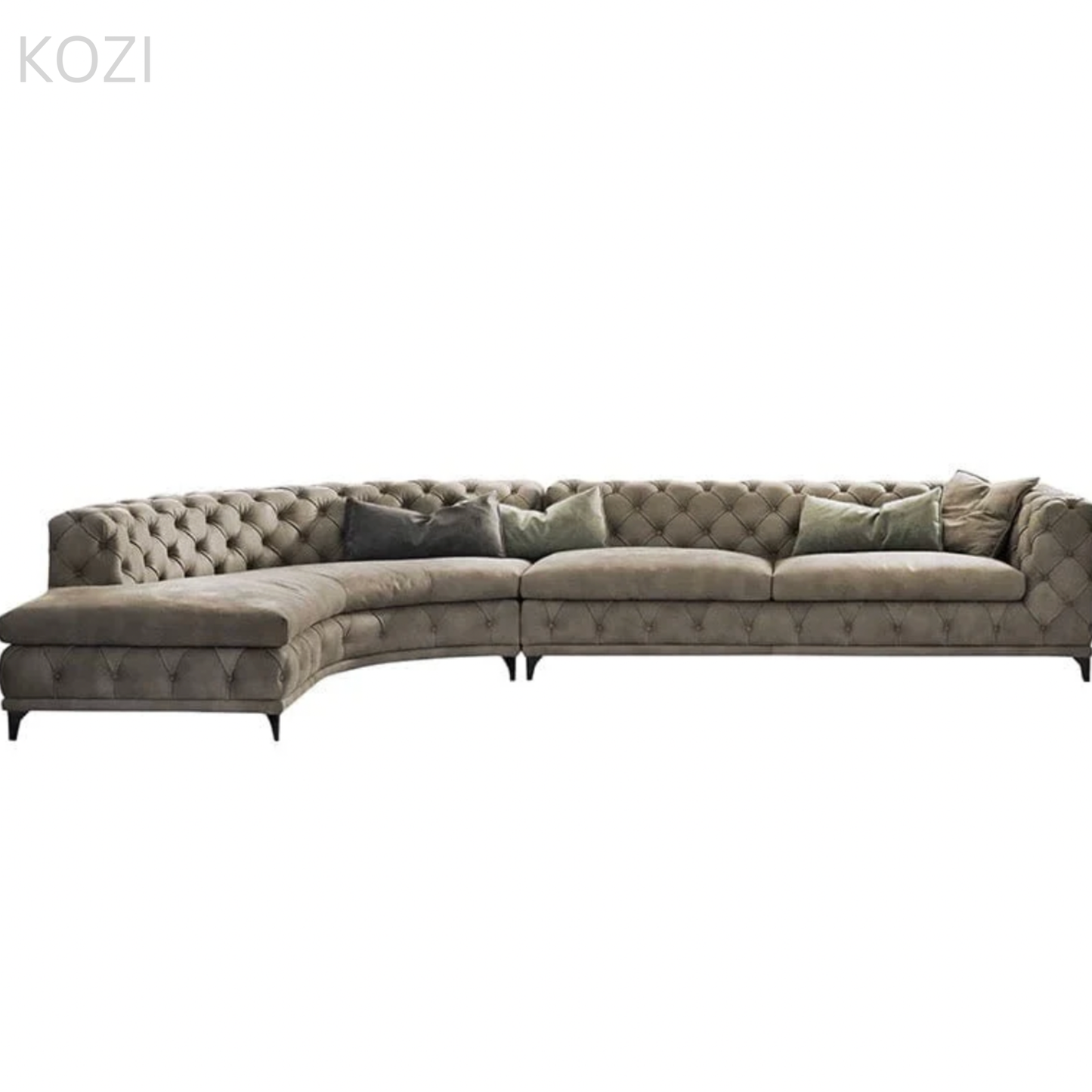 Gemini Tufted Sectional Sofa