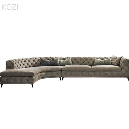 Gemini Tufted Sectional Sofa