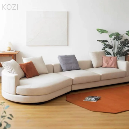 Tado Designer Round Chaise Sectional Sofa