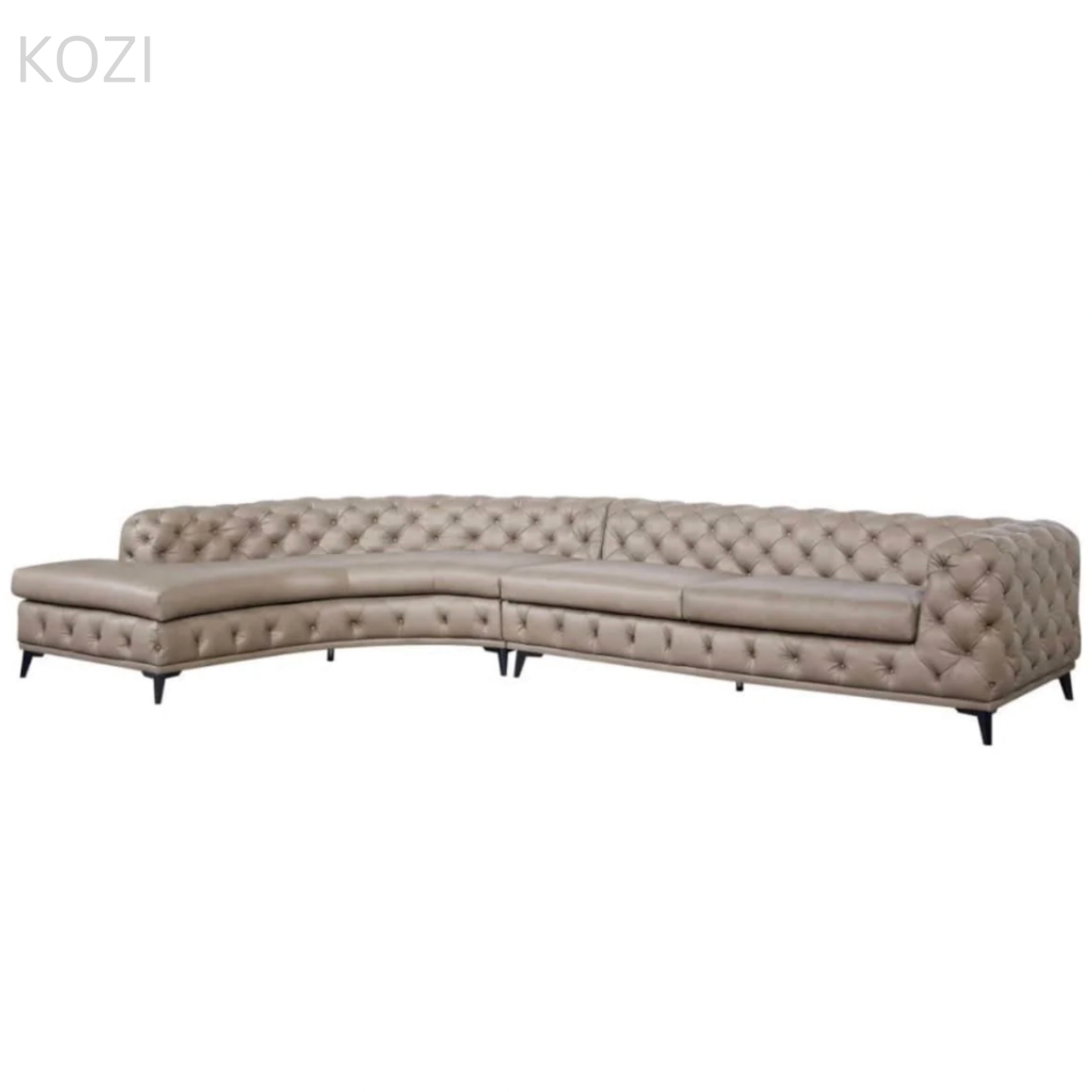 Gemini Tufted Sectional Sofa