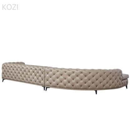 Gemini Tufted Sectional Sofa