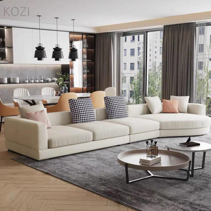 Tado Designer Round Chaise Sectional Sofa