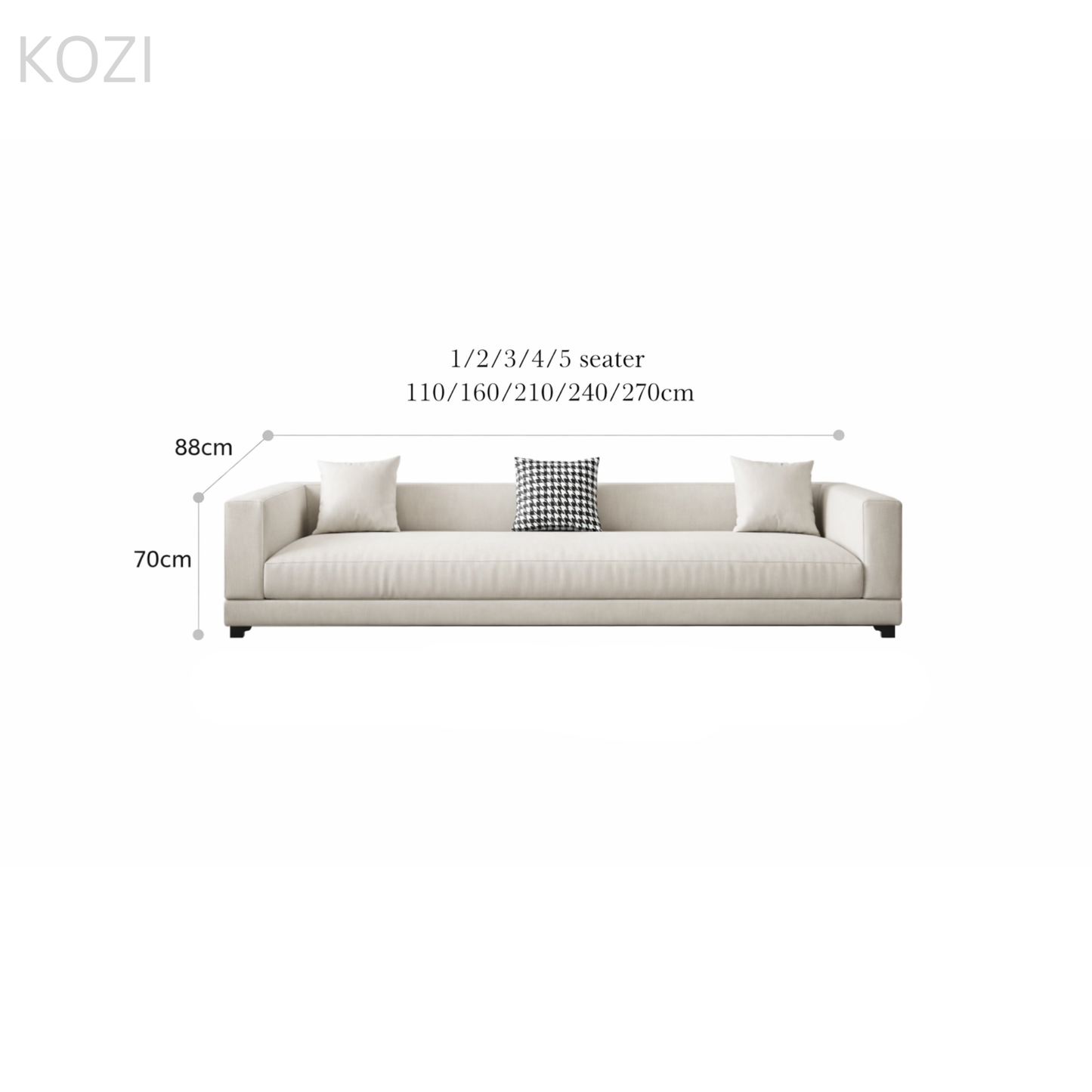 Tado Designer Round Chaise Sectional Sofa