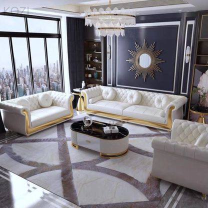 Nadine Scratch Resistant Tufted Chesterfield Sofa