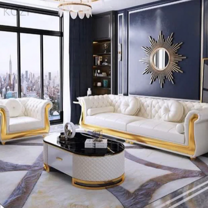 Nadine Scratch Resistant Tufted Chesterfield Sofa