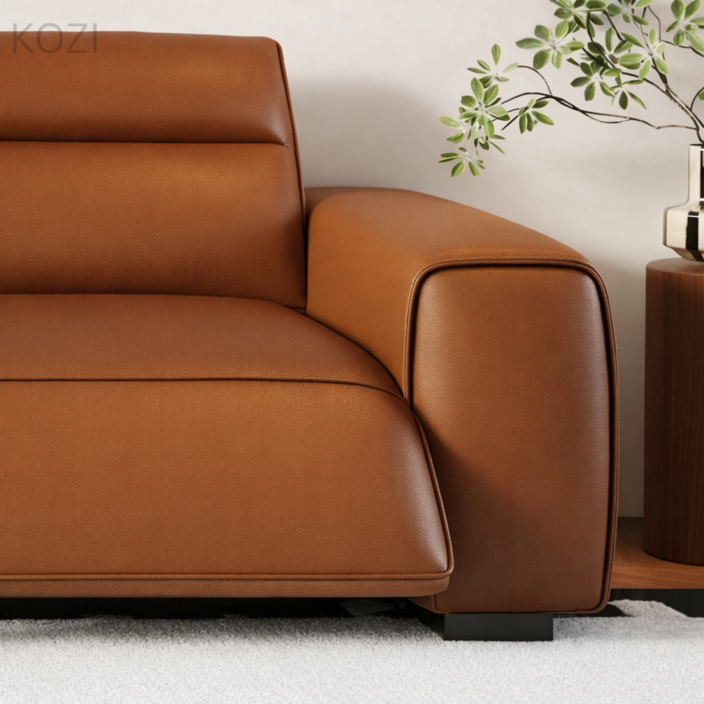 Jackie Electric Recliner Leather L-shaped Sofa